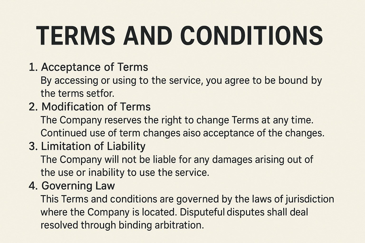 Terms & Conditions