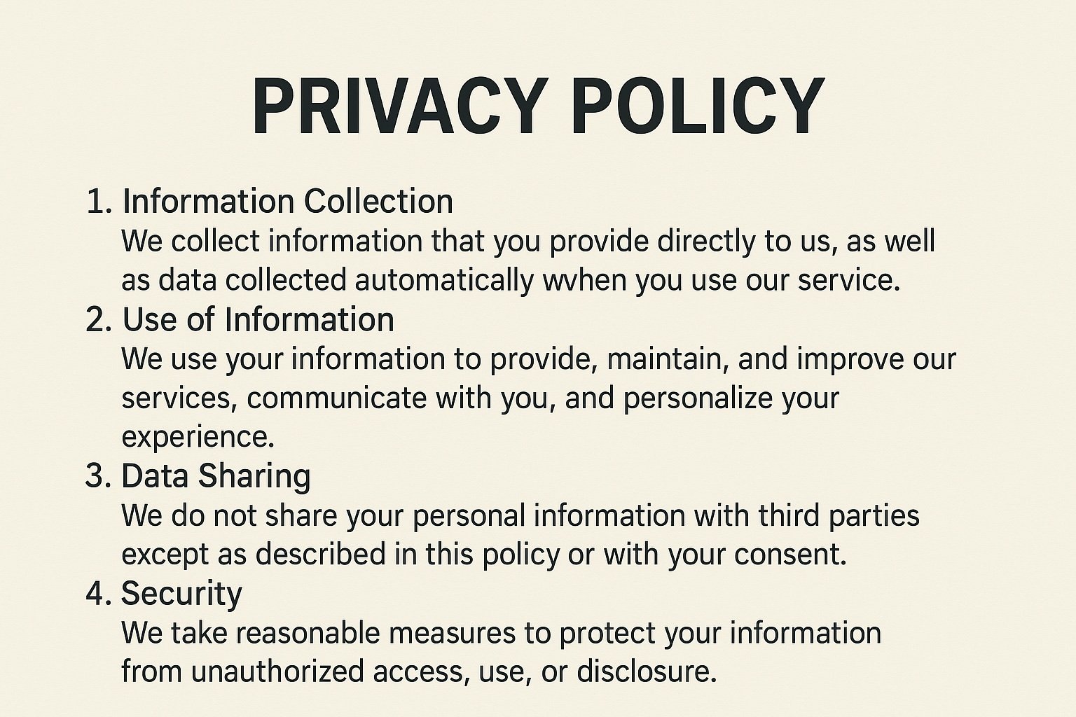 Privacy Policy