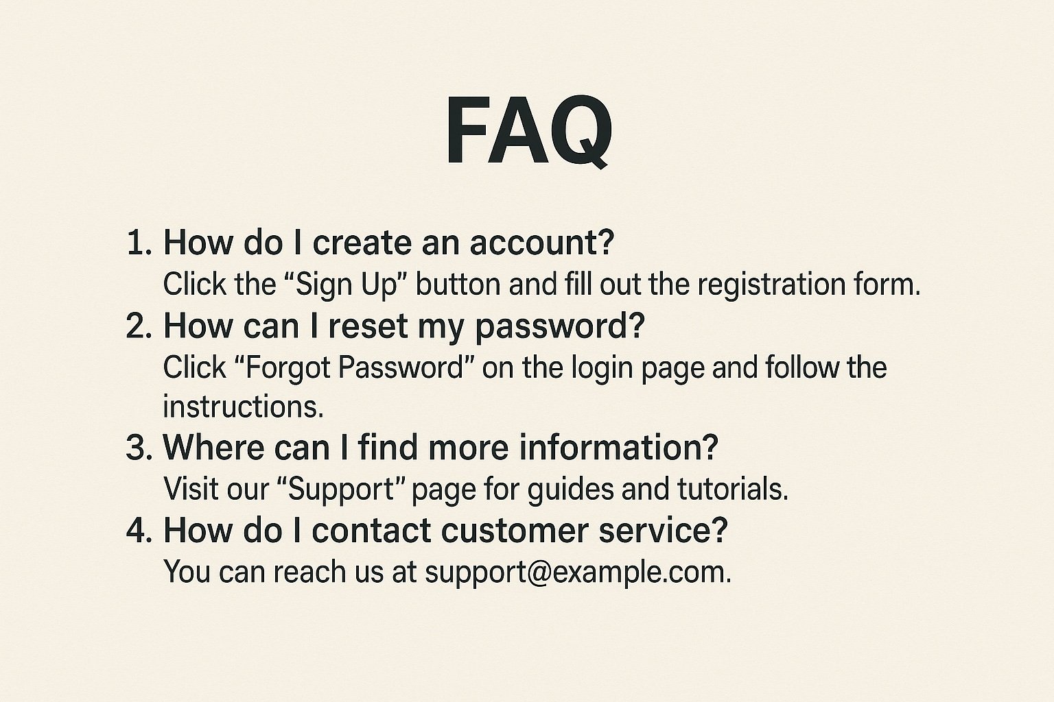 FAQ