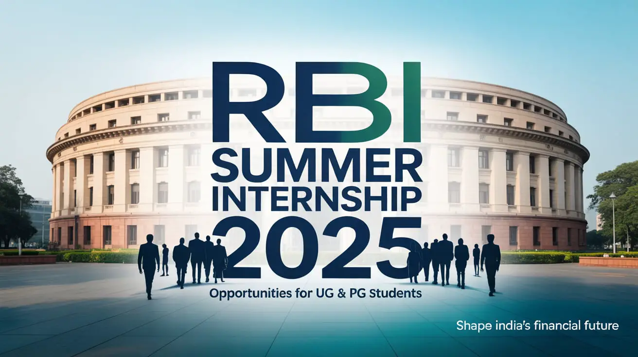 RBI Internship 2025 Career for Students | Apply Today