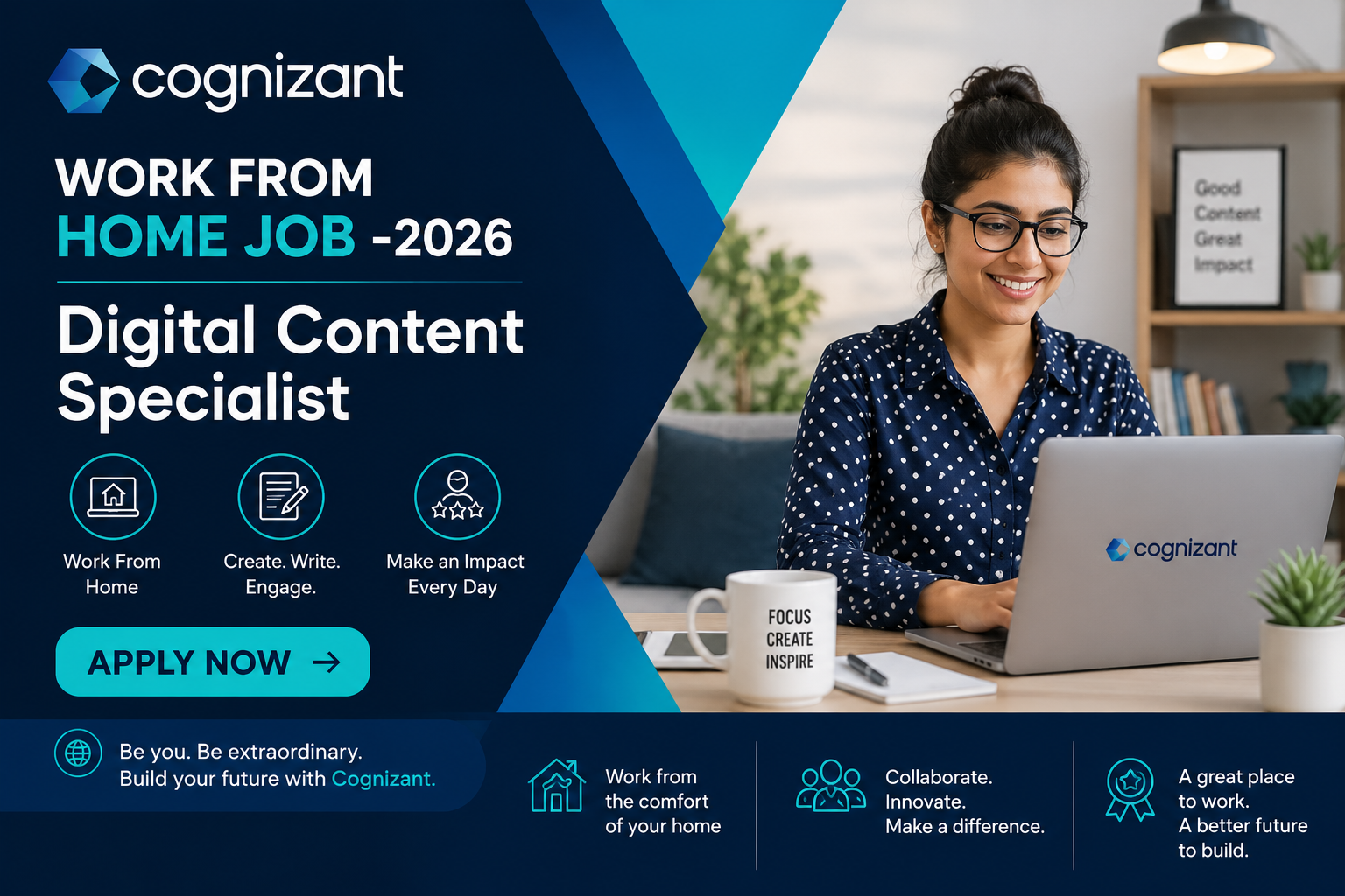 Cognizant Work From Home Job | Digital Content Specialist | Apply Now!
