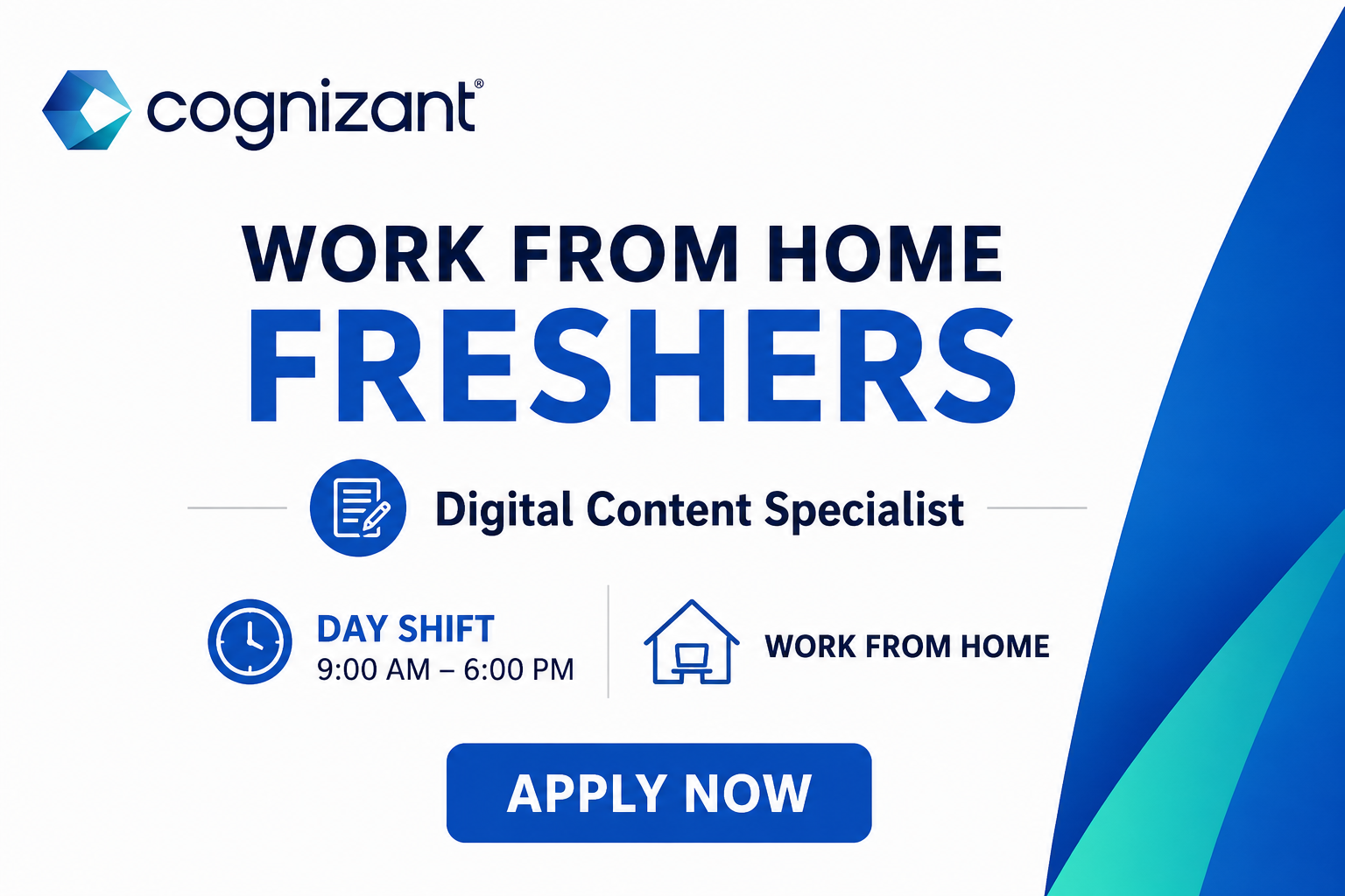 Cognizant Work From Home | Freshers/Graduates | May 2026