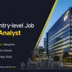 EY Entry-level Job | Bangalore | Tax Analyst | May 2026