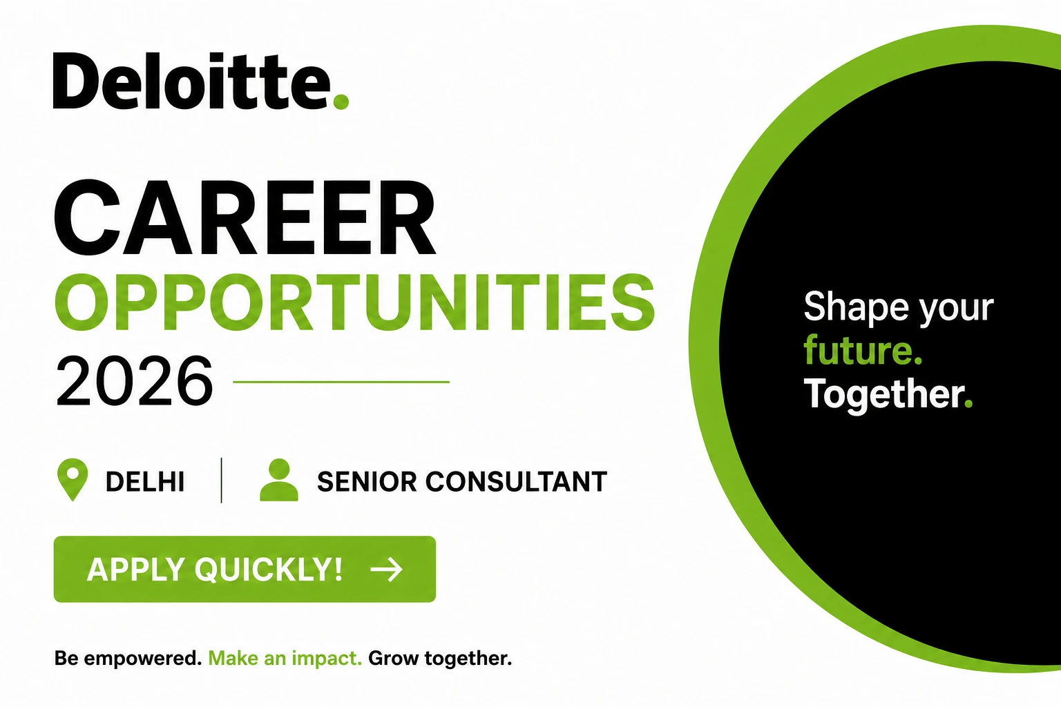 Deloitte Career Opportunities 2026