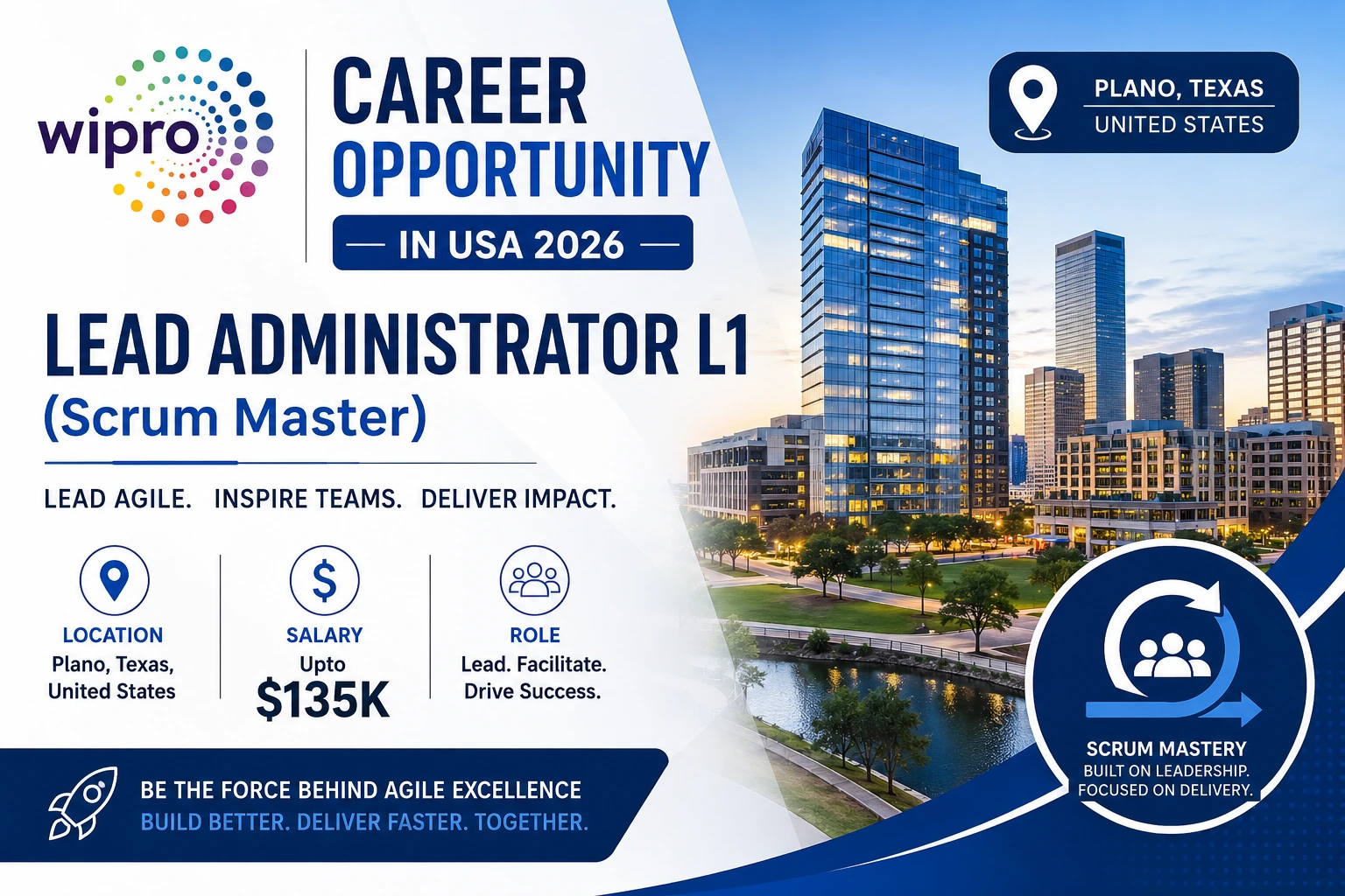 Wipro Career Opportunity in USA 2026 | Texas | Salary upto $135k