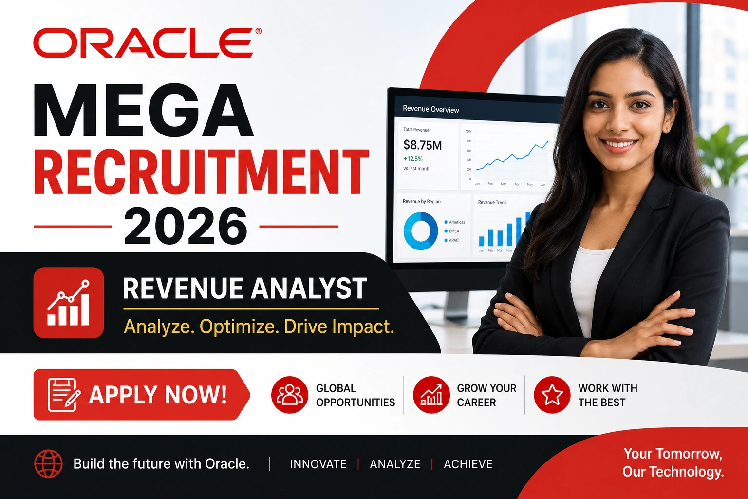 Oracle Mega Recruitment 2026 | Revenue Analyst Job | Apply Now!