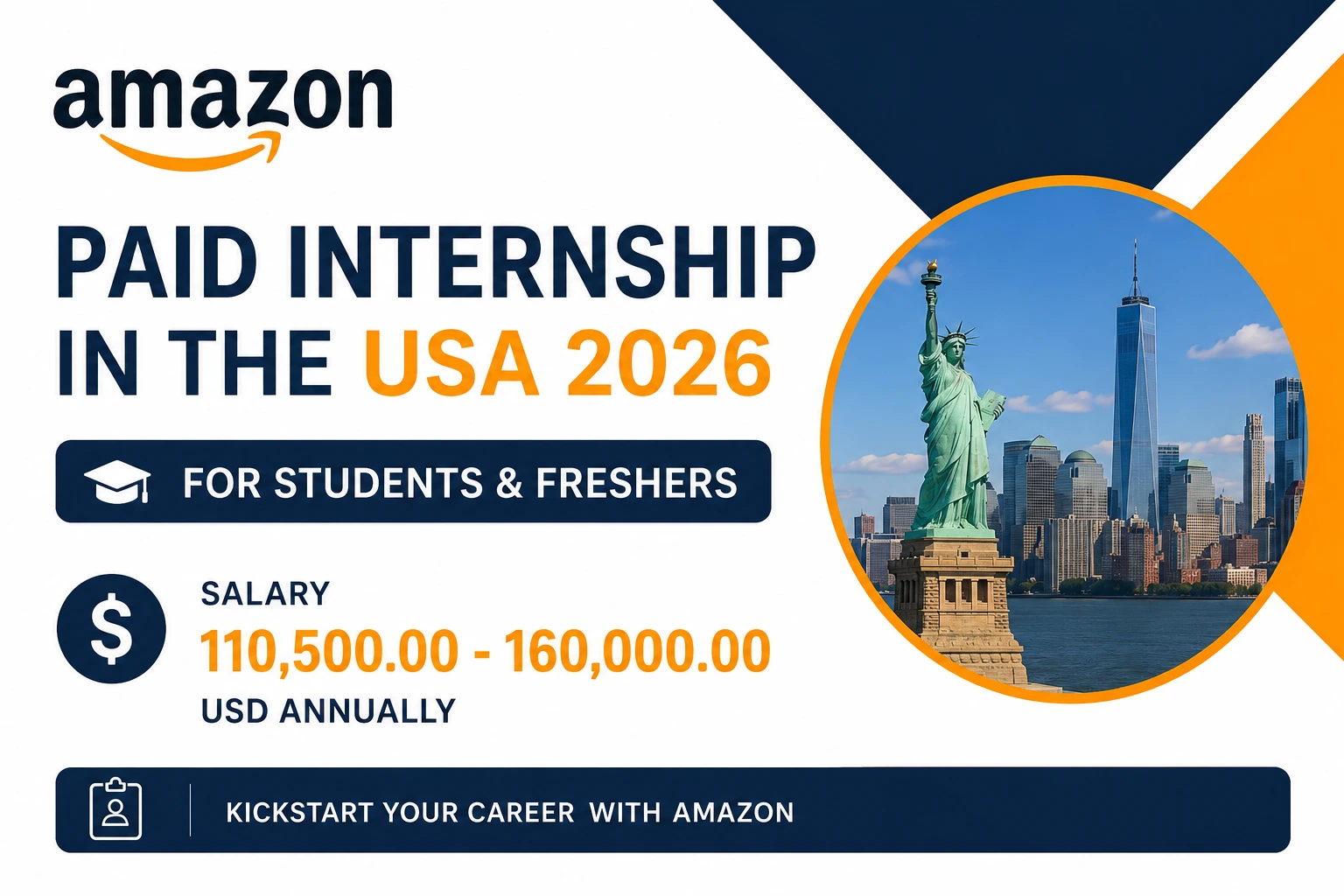 Amazon Paid Internship in the USA 2026 | Students/Freshers