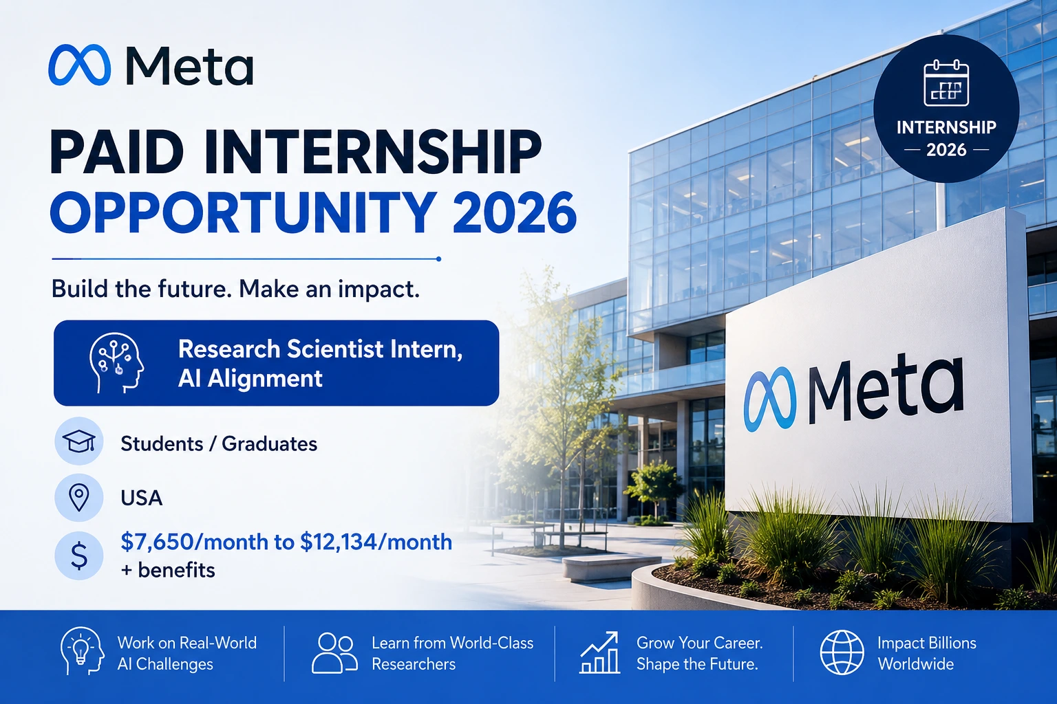 Meta Paid Internship Opportunity 2026 | USA | Students/Graduates