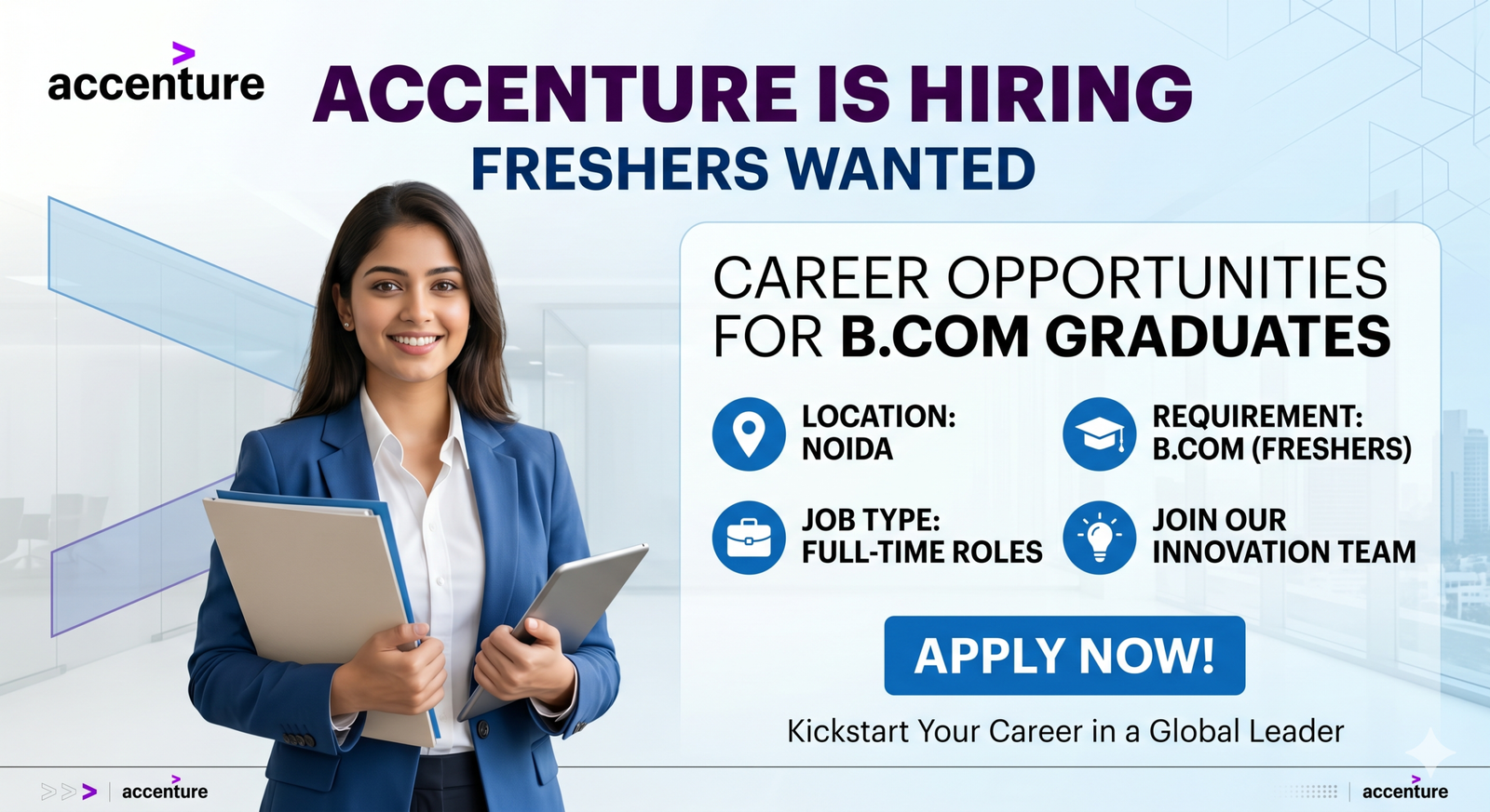  Accenture is Hiring for Freshers