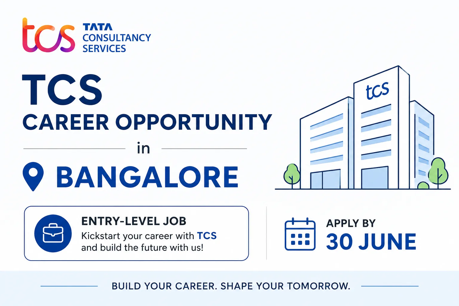 TCS Career Opportunity in Bangalore