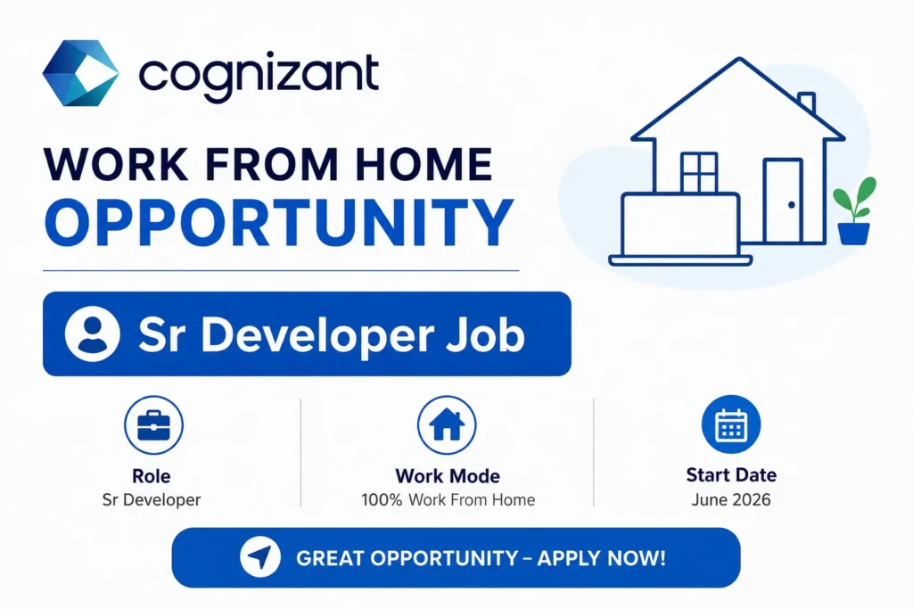 Cognizant Work From Home Opportunity