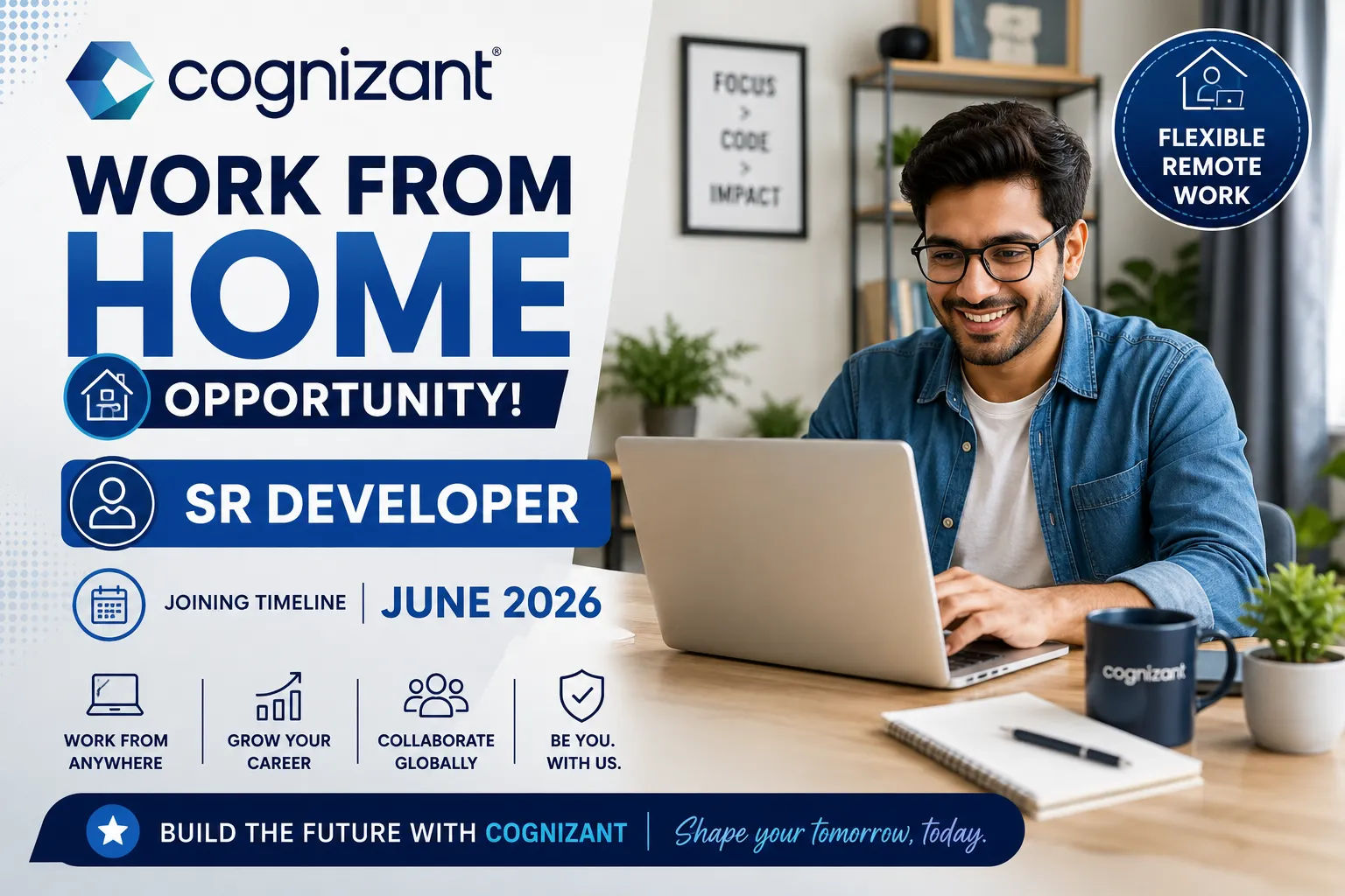 Cognizant Work From Home Opportunity | Sr Developer Job | June 2026