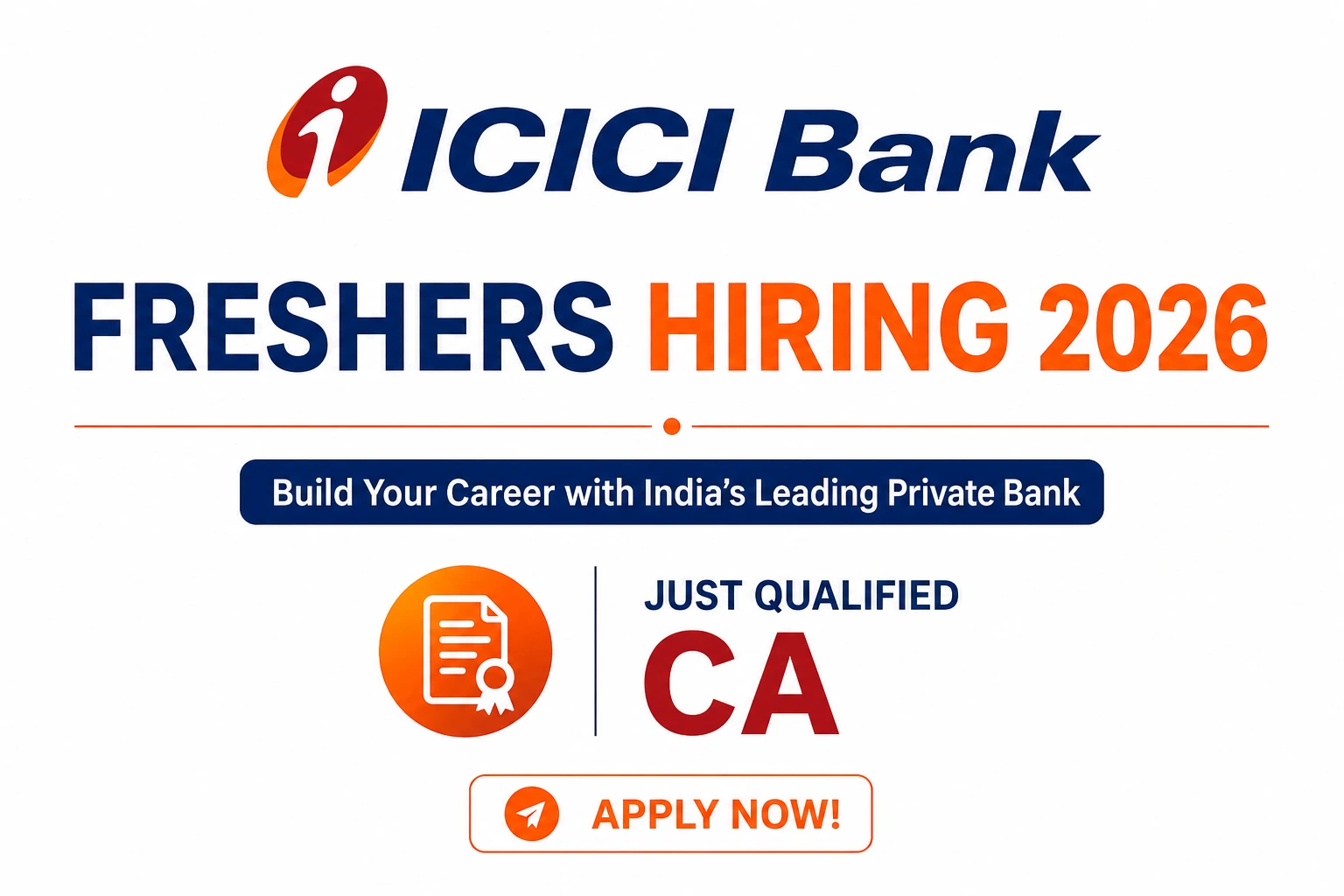 ICICI Bank Freshers Hiring 2026