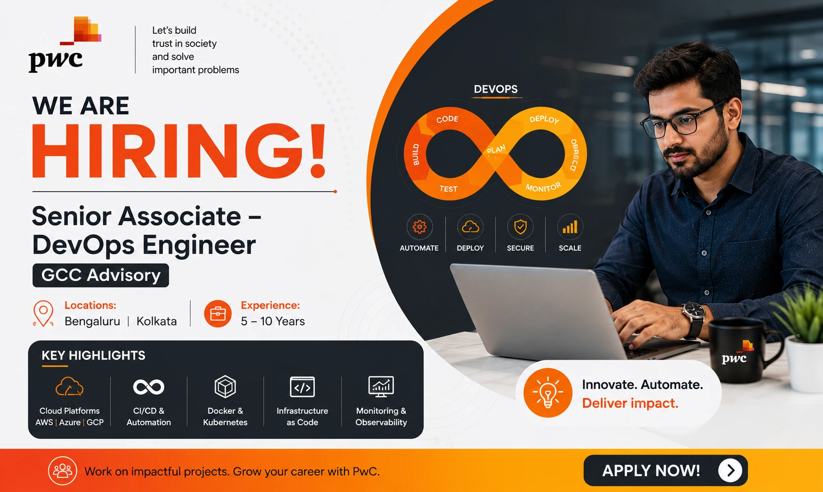 PwC Careers 2026 | DevOps Engineer GCC Advisory Role