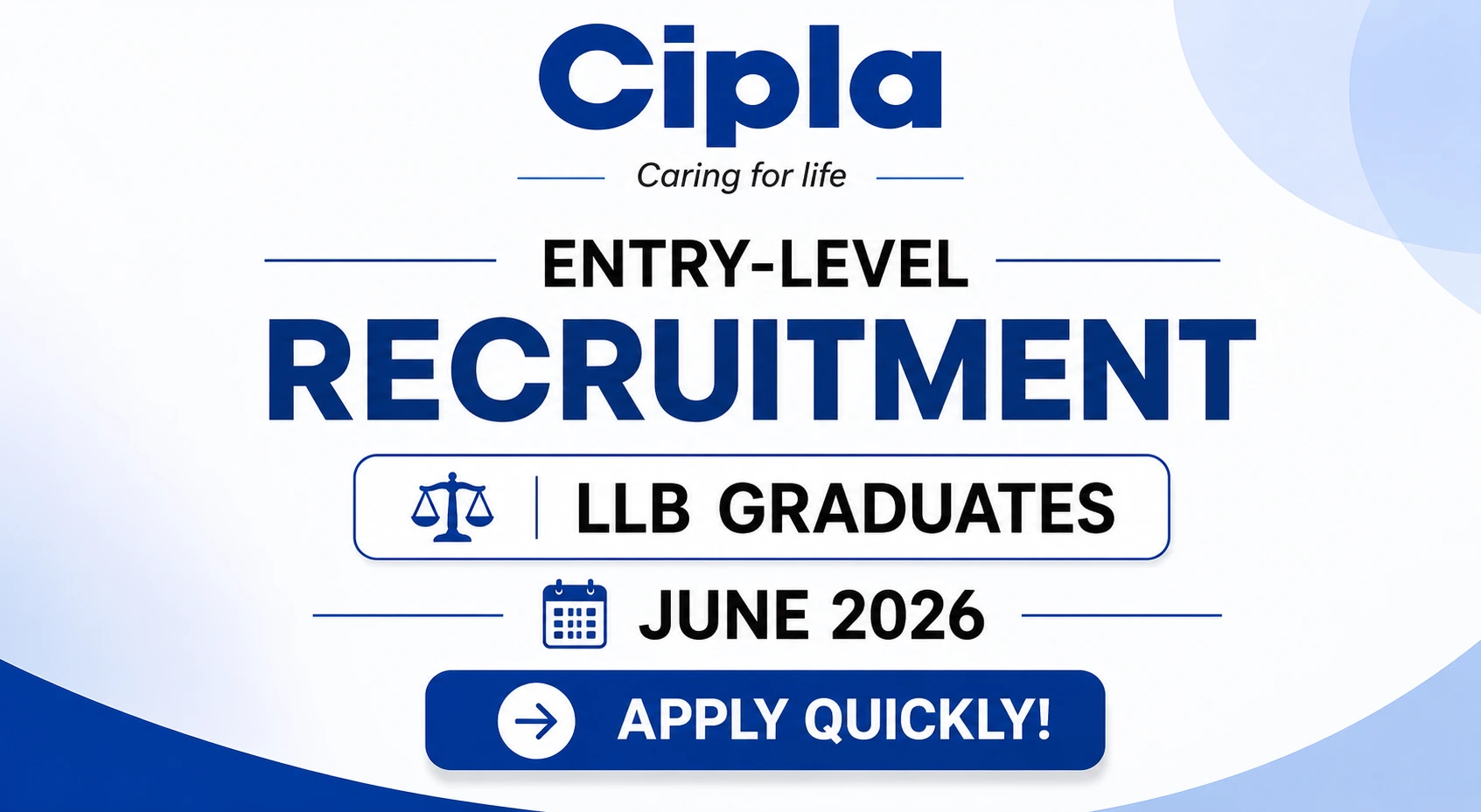 Cipla Entry-Level Recruitment