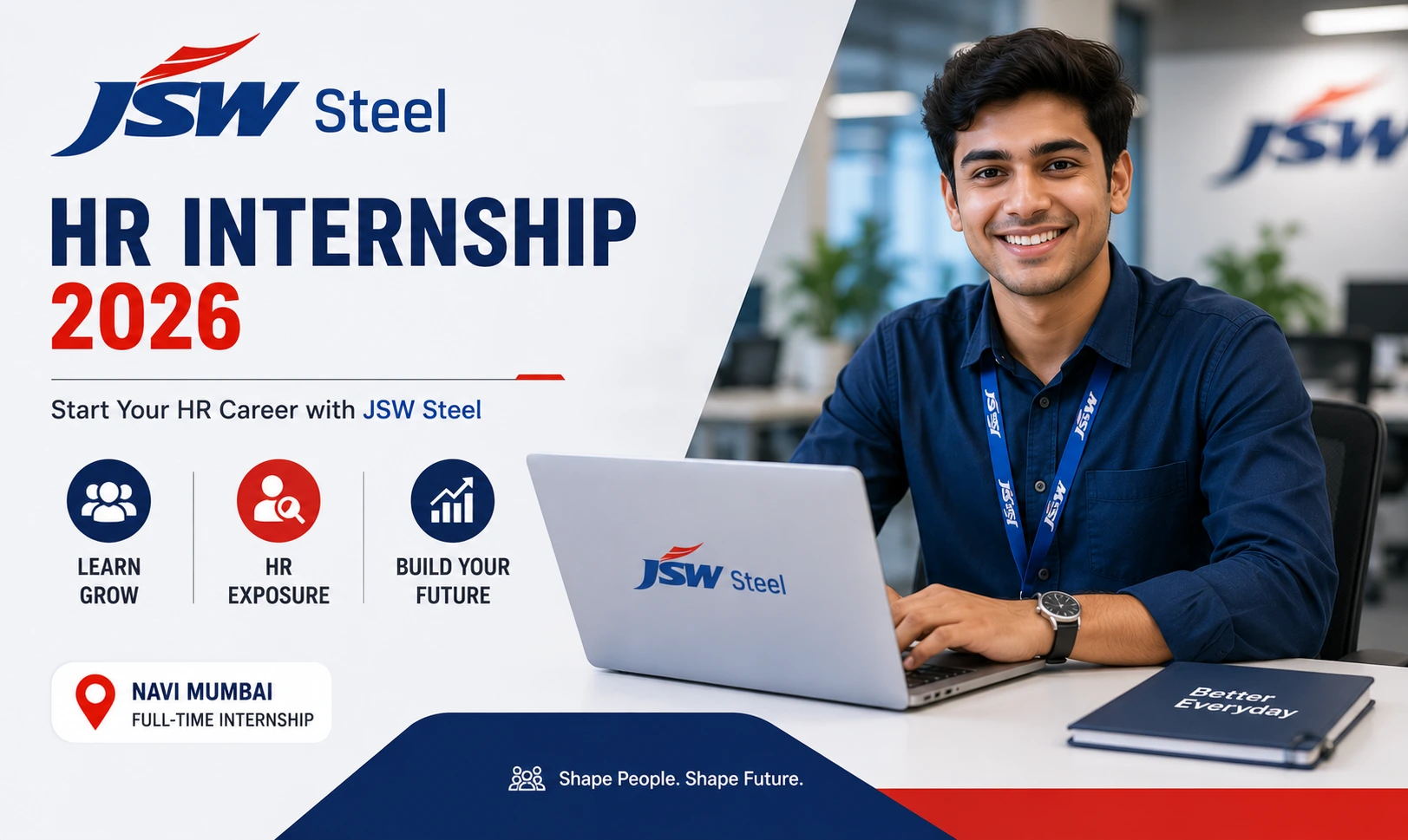 JSW Steel HR Internship 2026 | Human Resource Intern Apply Now