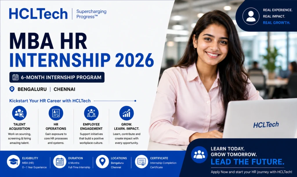 HCLTech HR Internship 2026
