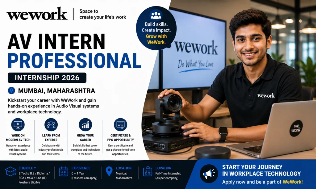 WeWork AV Internship 2026
