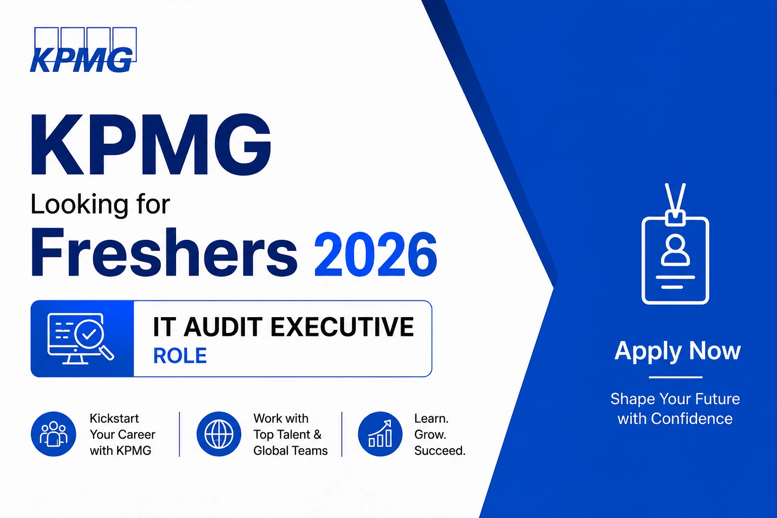KPMG Looking for Freshers 2026
