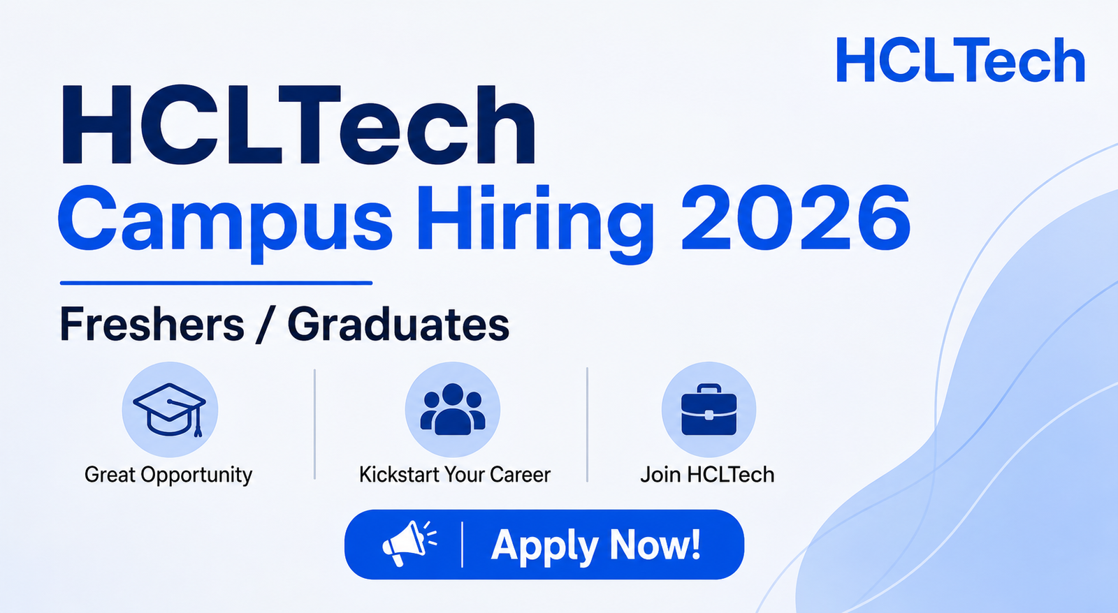 HCLTech Campus Hiring 2026