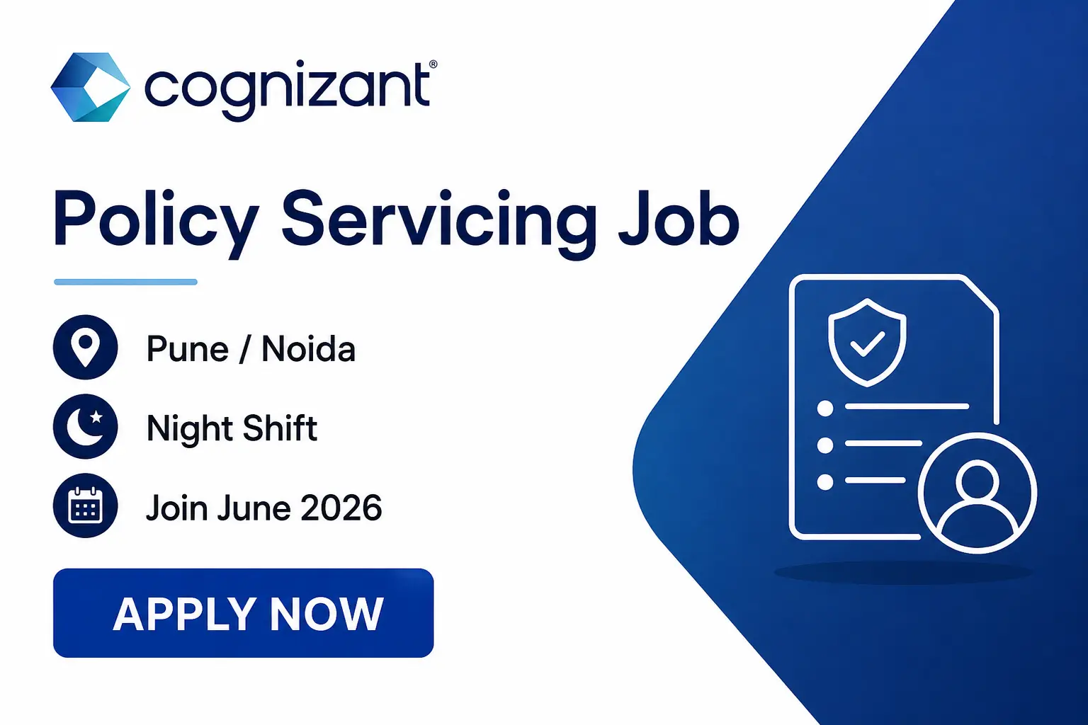 Cognizant Policy Servicing Job