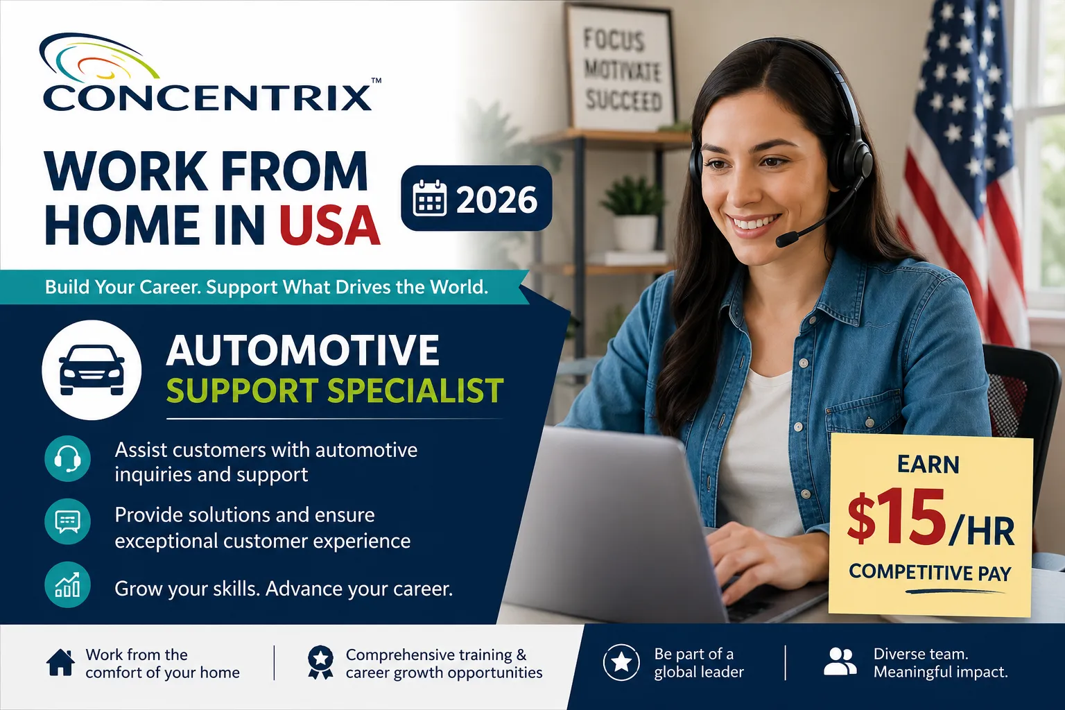 Concentrix Work From Home in USA | Automotive Support Specialist | Apply Now!